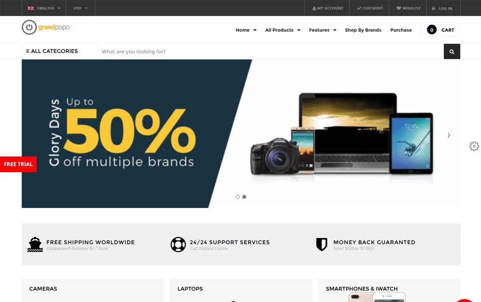 Grand-Popo Responsive WordPress Theme