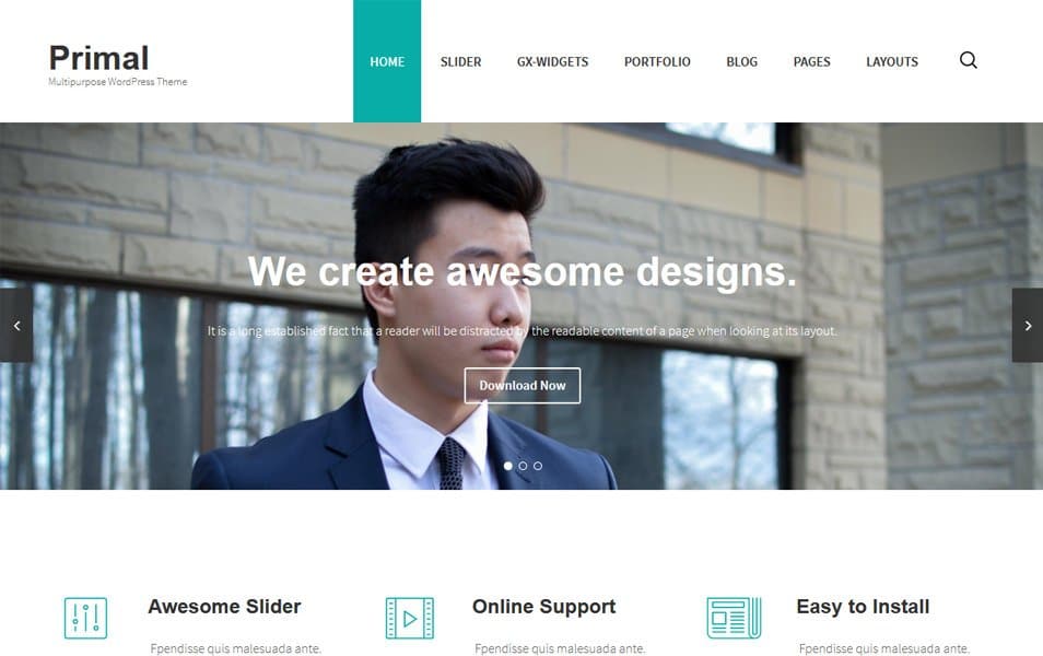 Primal Responsive WordPress Theme