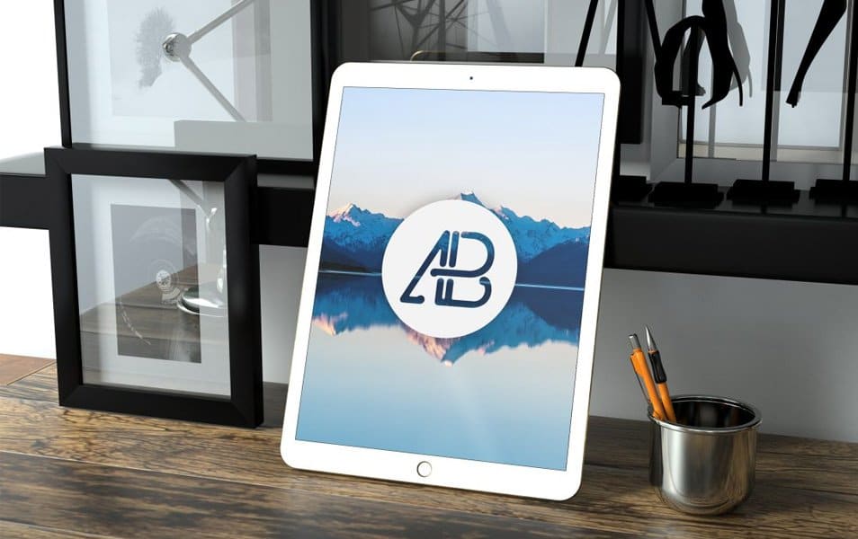 Realistic 12.9 Inch iPad Pro Mockup