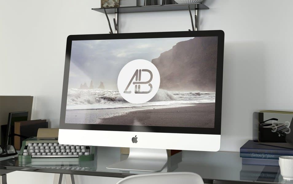 Realistic 5k iMac Mockup Vol.2