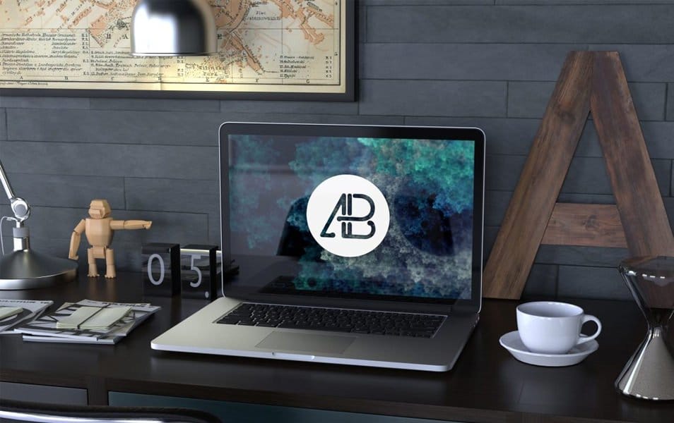 Realistic Retina Macbook Pro Mockup Vol.2