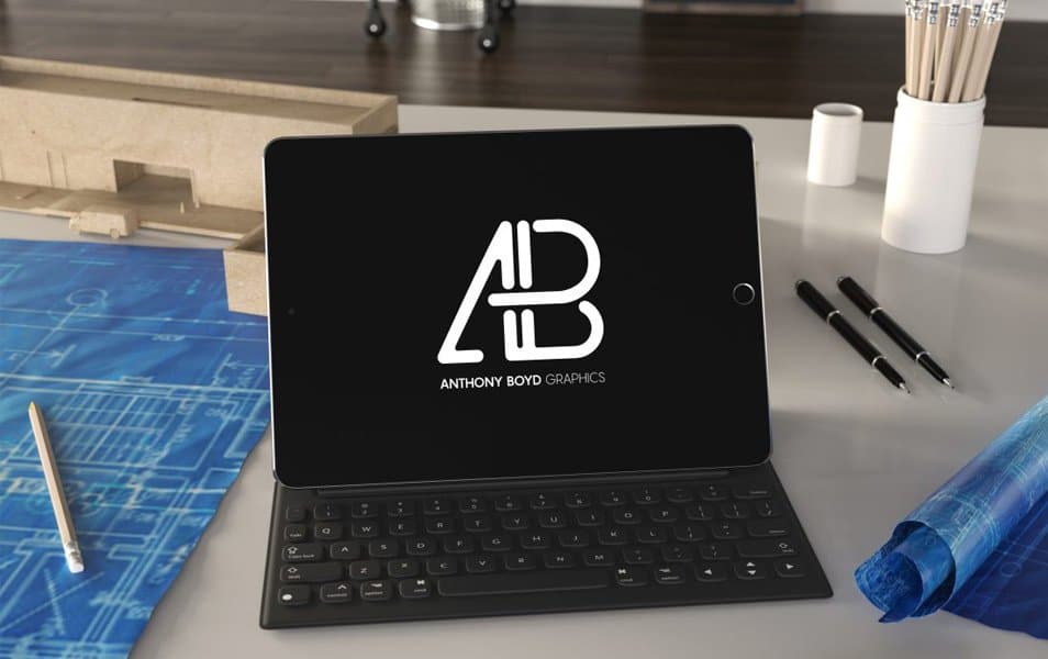 Realistic iPad Pro Mockup Vol.4