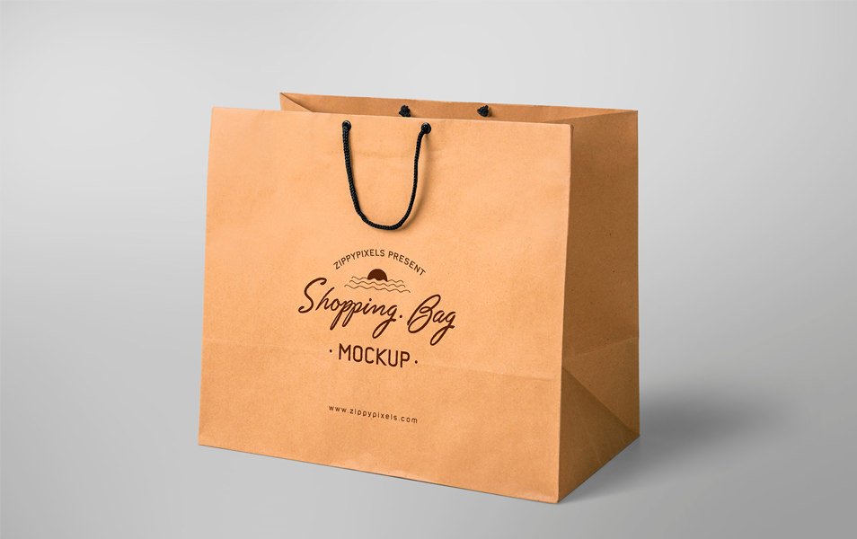Simple & Appealing Free Shopping Bag Mockup