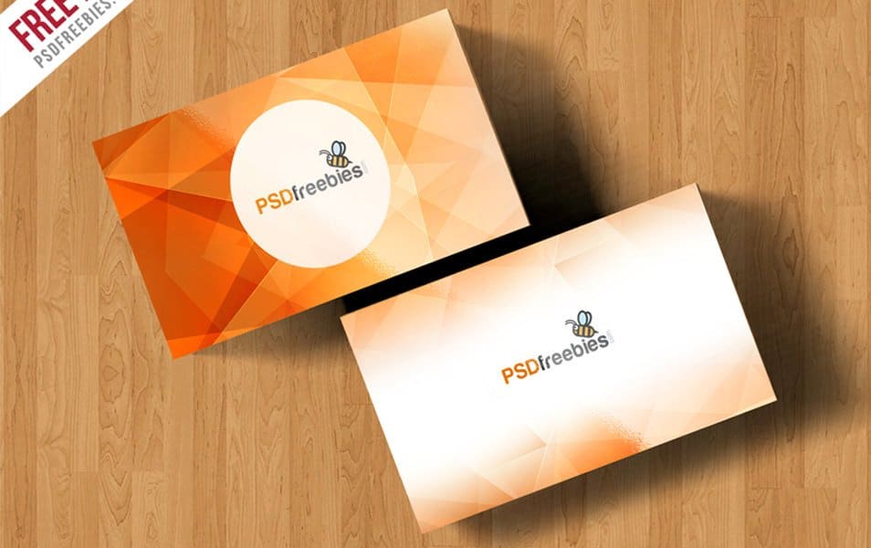 Simple Business Card Mockup Free PSD