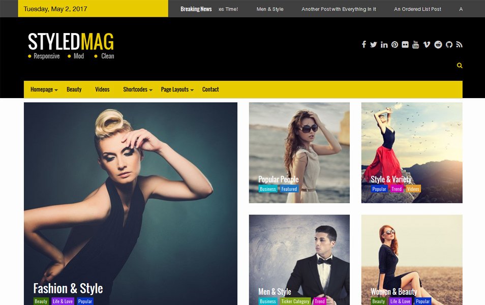 Styled Mag Responsive WordPress Theme