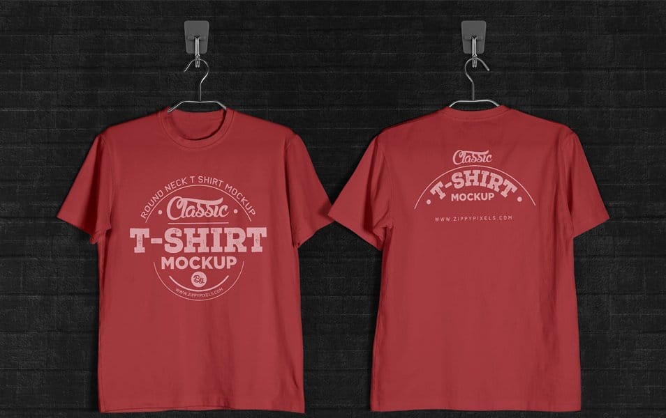 Vintage Styled Free T-Shirt Mockup