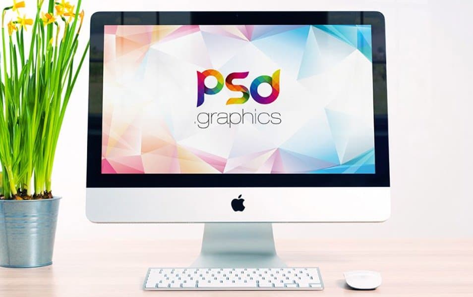 iMac Mockup Free PSD