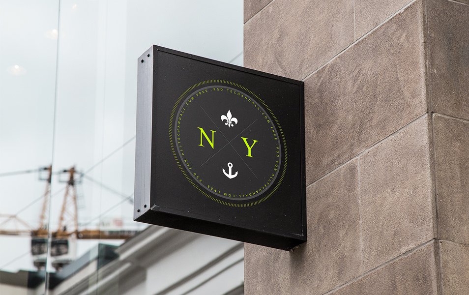 Outdoor signage Mock Up