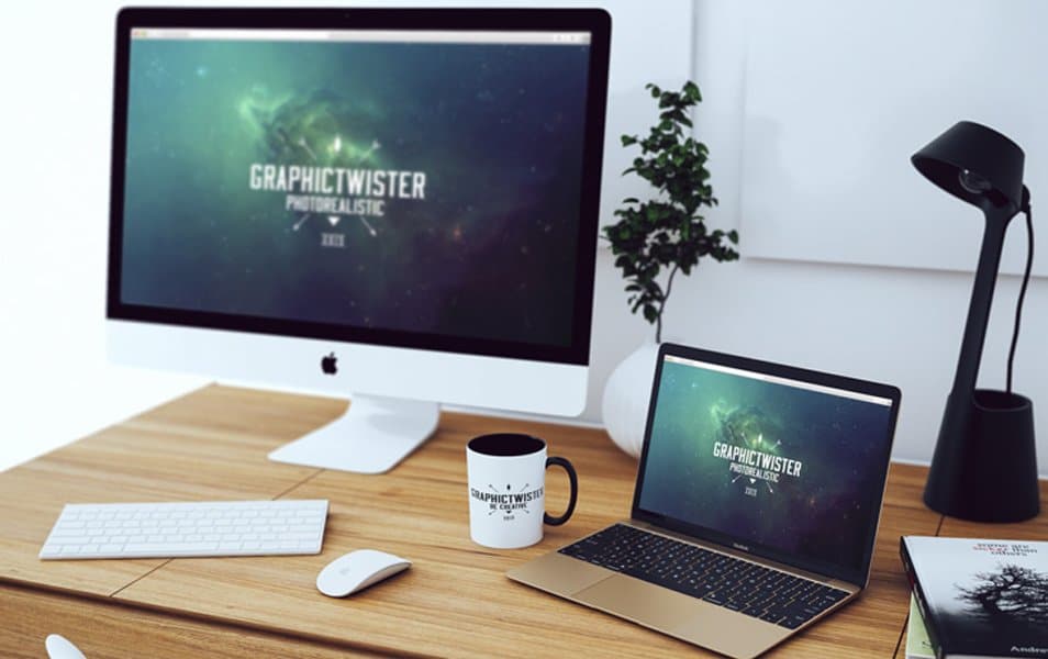 Simple Workspace Mockup