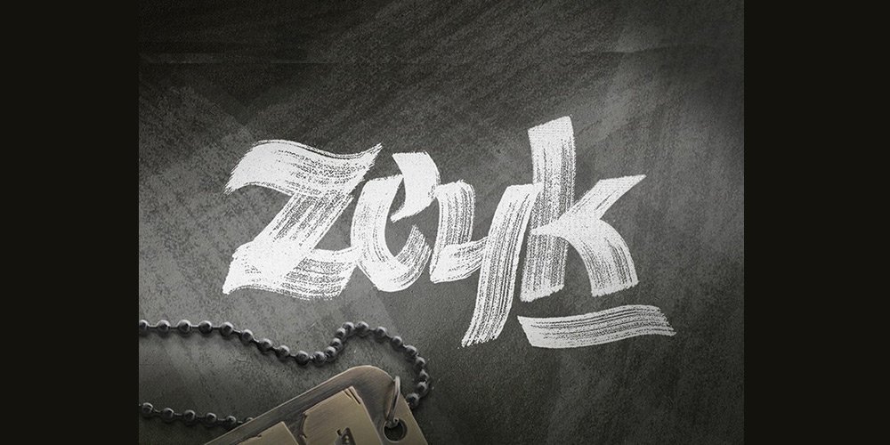 Zeyk قلم مو تایپ فیس